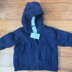 Hanna Andersson Sherpa Lined Sweater Size 3-6 months